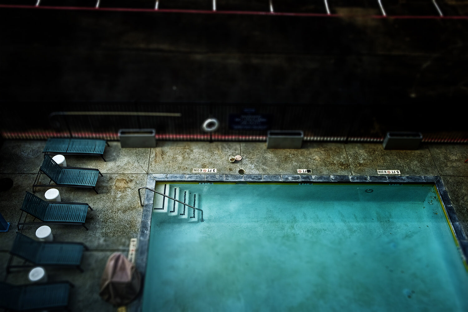 Pool (4th Floor View), photograph by Melinda Green Harvey